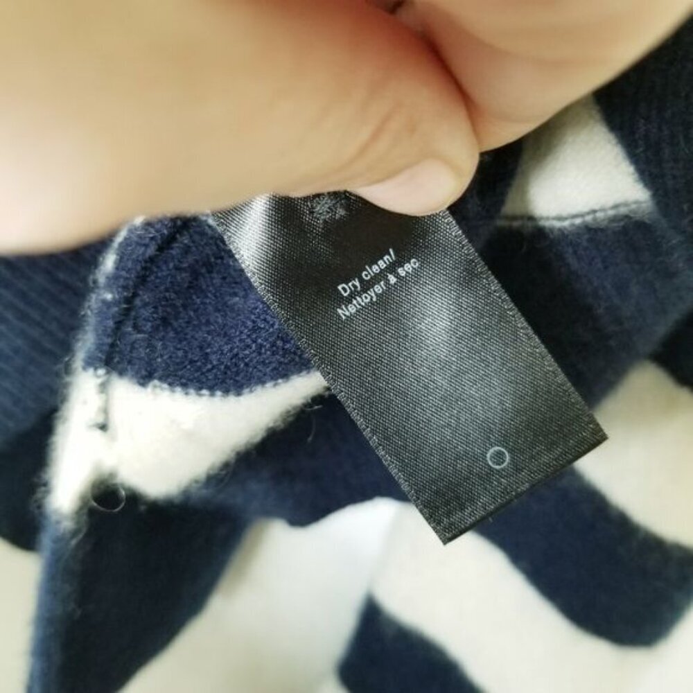 Rag & Bone Womens Striped 100% Cashmere Sweater XS Navy & White Nautical Basics - Picture 6 of 10